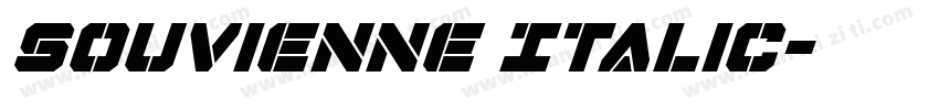 Souvienne Italic字体转换